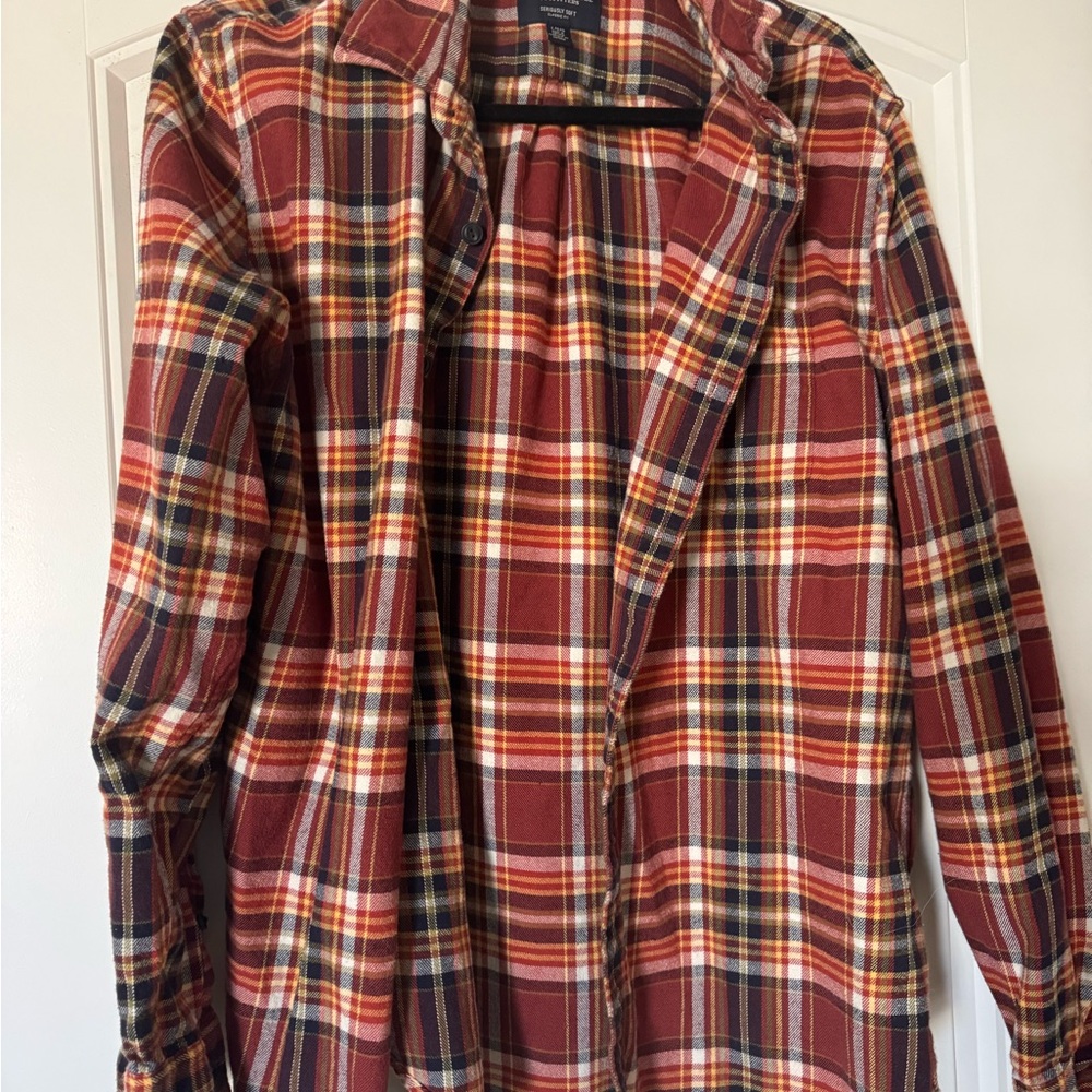 American Eagle Outfitters Multicolor Plaid Shirt